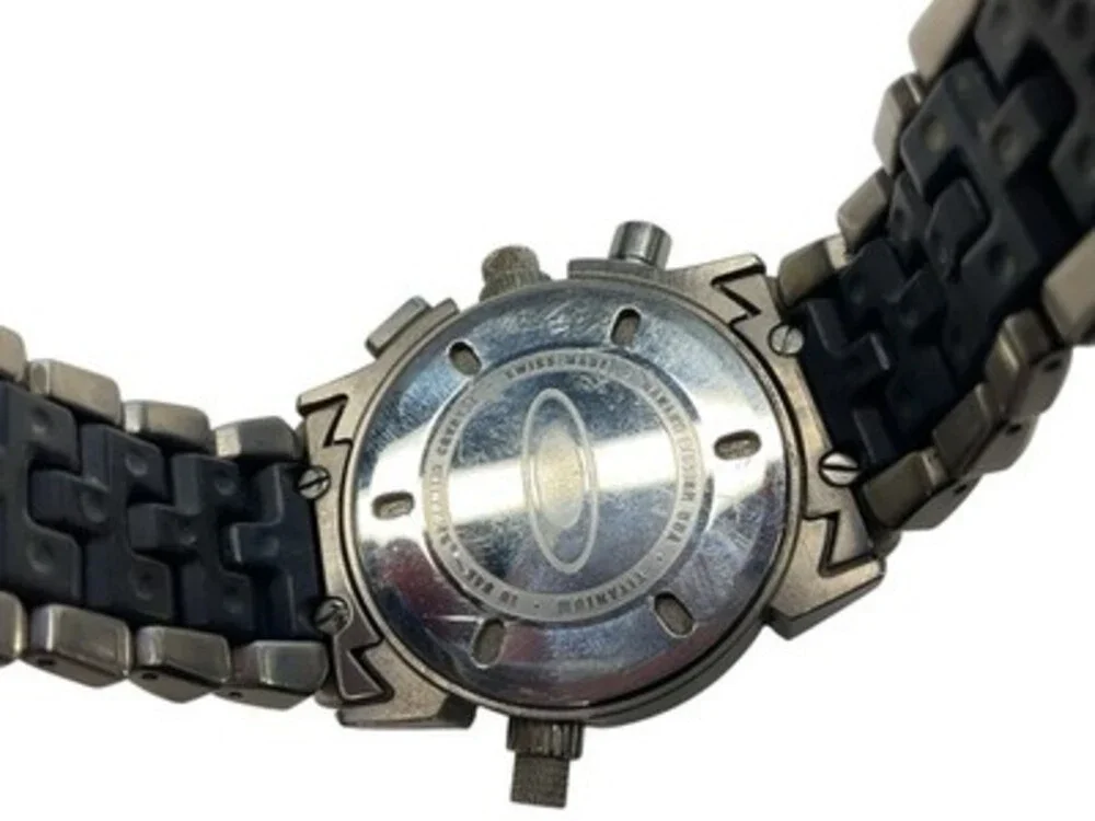 Oakley 12 Gauge Titanium Carbon Fiber w/Carbon Fiber Yellow Dial Watch